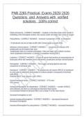 PNB 2265 Practical  Exams 2025&sol; 2026  Questions  and  Answers with  verified solutions   100&percnt; correct
