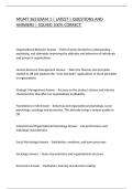 MGMT 363 EXAM 1 &vert; LATEST &vert; QUESTIONS AND ANSWERS &vert; SOLVED 100&percnt; CORRECT&period;