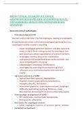 NR 507 FINAL EXAM STUDY GUIDE GASTROINTESTINAL AND NEUROBIOLOGICAL PATHOLOGIES QUESTIONS WITH VERIFIED ANSWERS&comma;100&percnt;CORRECT
