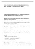 MGMT 363 - EXAM &num;2 &lpar;CH&period; 6-9 & 16&rpar; &vert; QUESTIONS AND ANSWERS &vert; VERIFIED 100&percnt; CORRECT&period;