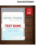 Darby & Walsh Dental Hygiene Theory and Practice 5th Edition &lpar;2021&rpar; &ndash; Pieren &ndash; Test Bank PDF