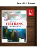 Davis Advantage for Wilkinson&rsquo;s Fundamentals of Nursing 5th Edition &lpar;2022&rpar; &ndash; Treas &ndash; Test Bank PDF