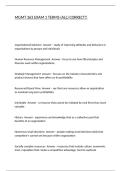 MGMT 363 EXAM 1 TERMS &lpar;ALL&rpar; CORRECT&excl;&excl;