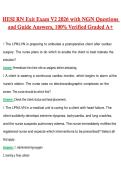 HESI RN Exit Exam V2 Actual 2026 &sol; 2027  with NGN Questions and Verified Rationalized Answers&comma; 100&percnt; Guarantee Pass