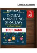 Digital Marketing Strategy&colon; An Integrated Approach to Online Marketing 3rd Edition &lpar;2022&rpar; &ndash; Kingsnorth &ndash; Test Bank PDF
