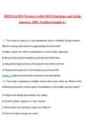 HESI RN Exit Exam V4 Actual 2026 &sol; 2027 with NGN Questions and Verified Rationalized Answers&comma; 100&percnt; Guarantee Pass