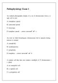 Pathophysiology Exam &num;1 Questions And Answers