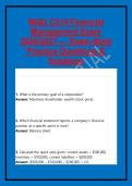 WGU C214 Financial Management Exam 2026&sol;2027 &mdash; Exam-Style Practice Questions & Solutions