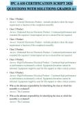 IPC A 610 CERTIFICATION SCRIPT 2026 QUESTIONS WITH SOLUTIONS GRADED A&plus;