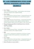 IPC A 610 COMPREHENSIVE STUDY GUIDE 2026 FULL QUESTIONS AND SOLUTIONS GRADED A&plus;
