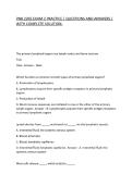 PNB 2265 EXAM 2 PRACTICE &vert; QUESTIONS AND ANSWERS &vert; WITH COMPLETE SOLUTION&period;
