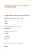 PNB 2265 EXAM 3 QUESTIONS AND ANSWERS WITH COMPLETE SOLUTION&period;