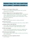 ISM3004 FINAL TEST 2026 QUESTIONS WITH CORRECT ANSWERS GRADED A&plus;