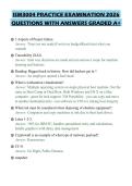 ISM3004 PRACTICE EXAMINATION 2026 QUESTIONS WITH ANSWERS GRADED A&plus;