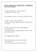 PAT 201 Week 1 Pharmacology Key Concepts &ndash; Study Notes & Exam Prep