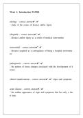 PAT 201 Week 1 Introduction Notes &ndash; Pathophysiology Study Guide