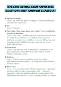 ISYE 6402 ACTUAL EXAM PAPER 2026 QUESTIONS WITH ANSWERS GRADED A&plus;