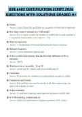 ISYE 6402 CERTIFICATION SCRIPT 2026 QUESTIONS WITH SOLUTIONS GRADED A&plus;