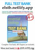TEST BANK&colon; Campbell Essential Biology with Physiology&comma; 6th Edition by Eric Simon&comma; All Chapters &vert;&vert;Complete A&plus; Guide
