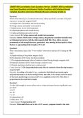 ASMIRT MRI Accreditation Exam Questions Version 1&sol;ASMIRT MRI Accreditation prep Exam Questions and Answers Practice Questions with Solutions Newest Complete Questions And Correct Detailed Answers&vert; Already Graded A&plus;