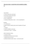 PNB 2265 EXAM 2 QUESTIONS AND ANSWERS SCORED A&plus;