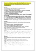 Assessment and Diagnostic Process of Psychiatric Nurse Practitioner Exam prep Exam Questions and Answers Practice Questions with Solutions Newest &vert; Already Graded A&plus;