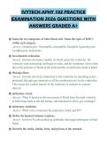 IVYTECH APHY 102 PRACTICE EXAMINATION 2026 QUESTIONS WITH ANSWERS GRADED A&plus;
