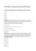 BIOS 255 Week 5&colon; The Respiratory System Exam 2026 Chamberlain