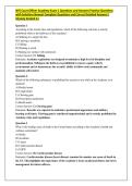 NYS Court Officer Academy Exam 1 Questions and Answers Practice Questions with Solutions Newest Complete Questions and Correct Detailed Answers&vert; Already Graded A&plus;