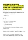 KP RHYTHM INTERPRETATION ASSESSMENT EXAMS SET 2026 COMPLETE 50 QUESTIONS AND ANSWERS PRACTICE SOLUTION STUDY GUIDE GRADED A&plus;
