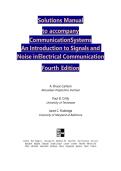 Solutions Manual  to accompany  Communication Systems  An Introduction to Signals and  Noise in Electrical Communication  Fourth Edition