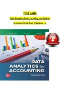 TEST BANK  Data Analytics for Accounting&comma; 3rd Edition  by Vernon Richardson&comma; Chapters 1 &ndash; 9&vert;ISBN-13 978-1265094454&vert;Instant Pdf Download