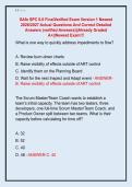SAfe SPC 6&period;0 FinalVerified Exam Version 1 Newest  2026&sol;2027 Actual Questions And Correct Detailed  Answers &lpar;verified Answers&rpar;&vert;&vert;Already Graded  A&plus;&vert;&vert;Newest Exam&excl;&excl;&excl; 