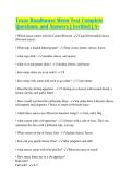 Texas Roadhouse Menu Test Complete Questions and Answers &vert; Verified &vert; A&plus;