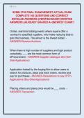 SCMN 3730 FINAL EXAM NEWEST ACTUAL EXAM  COMPLETE 100 QUESTIONS AND CORRECT  DETAILED ANSWERS &vert;&vert;VERIFIED EXAM&excl;&excl;&lpar;VERIFIED  ANSWERS&rpar; &vert;ALREADY GRADED A&plus;&vert;&vert;NEWEST EXAM&excl;&excl;&excl; 