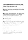LDR 303S NCOA 2026 TEST PAPER SOLVED QUESTIONS AND SOLUTIONS
