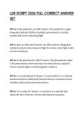 LDR SCRIPT 2026 FULL CORRECT ANSWER  SET