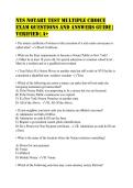 NYS Notary Test Multiple Choice Exam Questions and Answers Guide &vert; Verified &vert; A&plus;