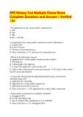 NYS Notary Test Multiple Choice Exam Complete Questions and Answers &vert; Verified &vert; A&plus;