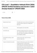 CFA Level 1 - Quantitative Methods EXAM &lpar;2026&rpar; UPDATE Verified Questions And Answers &vert; Latest Already Graded A&plus; UPDATE &vert;2026