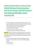 Arizona Practical Nurse Licensure Exam  &lpar;NCLEX-PN&rpar; Exam Practice Questions  And Correct Answers &lpar;Verified Answers&rpar;  Plus Rationale 2026 Q&A&vert; Instant  Download Pdf 