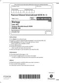 Edexcel IGCSE Biology Paper 1BR &lpar;4BI1&sol;1BR&rpar; &ndash; January 2023 Question Paper