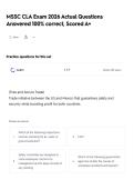 MSSC CLA Exam 2026 Actual Questions Answered 100&percnt; correct&comma; Scored A&plus;