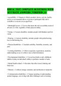 RHFAC Test Complete Questions with Accurate Answers &vert; Verified &vert; A&plus;