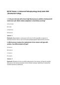 NR 507 Weeks 1&ndash;4 Advanced Pathophysiology Study Guide 2026 &vert;Chamberlain College