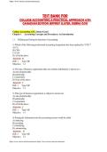 Test Bank for College Accounting&colon; A Practical Approach 14th Canadian Edition &ndash; Complete Chapters &vert; Verified Q&A &vert; 100&percnt; Latest Update 2026