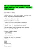 NU 578 Controlled Substances &lpar;2026&rpar; Exam Questions and Answers &vert; Verified &vert; 100&percnt; Accurate