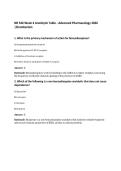 NR 546 Week 4 Anxiolytic Table - Advanced Pharmacology 2026 &vert;Chamberlain