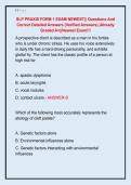   SLP PRAXIS FORM 1 EXAM NEWEST&vert;&vert; Questions And  Correct Detailed Answers &lpar;Verified Answers&rpar; &vert;Already  Graded A&plus;&vert;&vert;Newest Exam&excl;&excl;&excl;