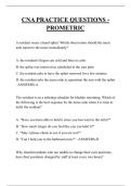 CNA PRACTICE QUESTIONS -  PROMETRIC QUESTIONS AND ANSWERS 2026 